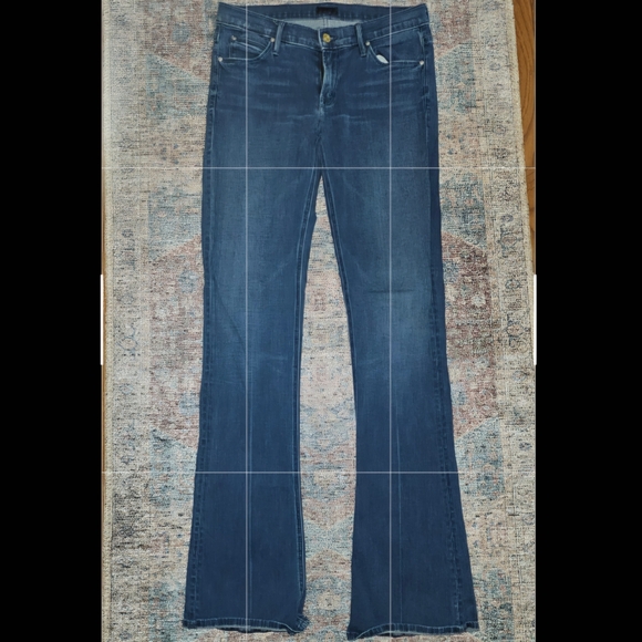 MOTHER Dark Blue Flare Jeans Size 29 - Picture 2 of 6